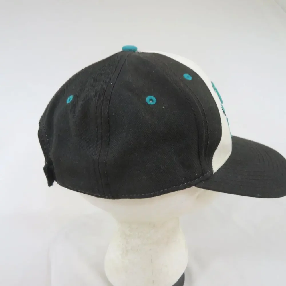 The Game Hagerstown Hawks? Hat Trucker Cap Black White Sz L-XL Adjustable 1990s